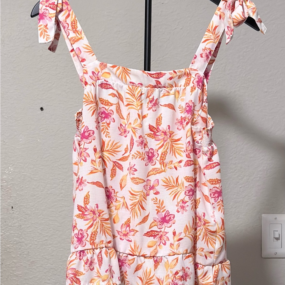 Hippie Rose Pink & Orange Floral Top